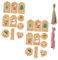 MERRYHAPY 1 Set Weihnachtsdekoration Hängeetiketten Für Weihnachtsgeschenke Weihnachtskarten Etiketten Weihnachtsdekorationen Christbaumschmuck Weihnachtsanhänger Karten Kraftpapier