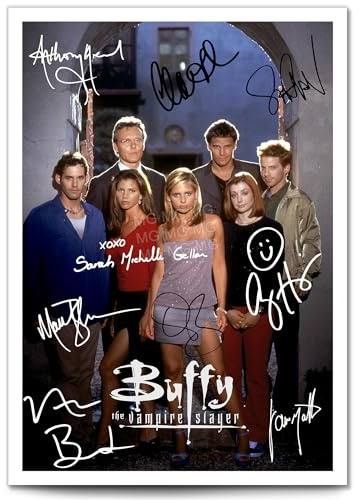 Buffy The Vampire Slayer cast signed autograph poster photo print framed memorabilia tv show series season gift (A3 poster only)