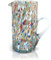 MAZZEGA ART & DESIGN - 1 Caraffa in Vetro Arlecchino Soffiata e Lavorata a Mano con Murrine di Murano, linea “I Colori di Murano” 1000 ml. Made in Italy (CARAFFA 1 LITRO, 1)