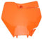 Motorrad -Front -Nummer -Platte Abs Kunststoff langlebiges personalisiertes Dekor für Exc 150 250 300 TPI 2020 2022 (Orange)