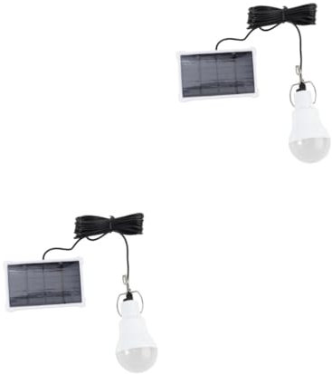 POPETPOP 2 Stücke Camping Licht Tragbare Power Outdoor Zelte Lampe Wiederaufladbare LED Camper Solar Zelt Licht