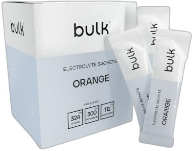 Bulk Sobres de Electrolitos, Naranja, 350 g, Caja de 30