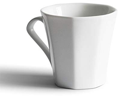 Tasse Kaffeetasse 9,5 Unzen Einzigartige achteckige mittelgroße Retro-Kaffeetasse aus Keramik für heiße Getränke – Cappuccino- und Latte-Tassen