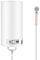 CHIMHOON Caldaia elettrica orizzontale orizzontale, con doccetta 50/80/120 litri, 2000 W, 220 V, serbatoio dell'acqua calda intelligente, controllo completamente automatico (bianco, 80 L)