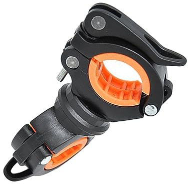 JOINPAYA Fahrrad Lichthalterung für Taschenlampen Schnelles Werkzeugloses Montieren Stabiler Kompatibel mit Mountainbike Lichtern und Orange