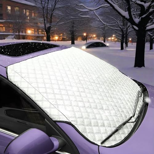 R-timer Frontscheibenabdeckung für VW T7 Multivan 2025 2024 Zubehör, Windschutzscheibenabdeckung Winter - Scheibenabdeckung Abdeckung Auto Frontscheibe (145x100 cm)