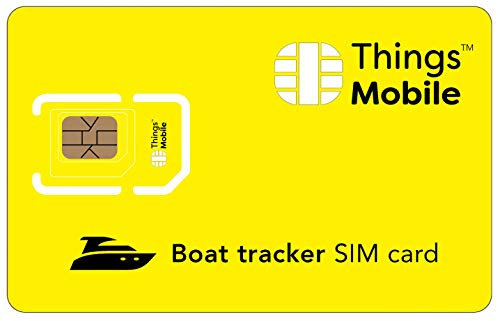 Tarjeta SIM para Tracker/LOCALIZADOR GPS para EMBARCACIONES - Things Mobile - con Cobertura Global y Red multioperador GSM/2G/3G/4G, sin costes fijos, sin vencimiento. 10 € de crédito Incluido