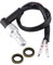 Keenso Motorrad Hydraulischer Bremslichtschalter, Universal Motorrad M10x1,25 / M10x1 Hydraulischer Bremslichtschalter mit Unterlegscheiben(M10x1,25)