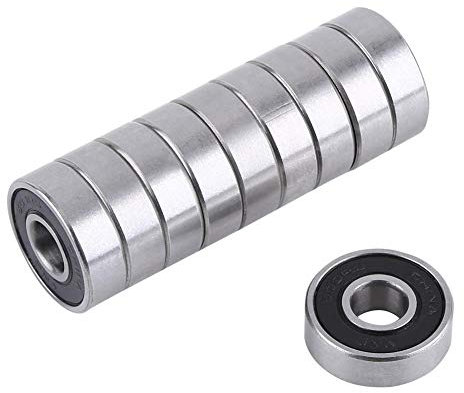 Versiegelte Kugellager, 608-2RS Kugel Gummi abgedichtete Lager Dual-Sided Black (10pcs / pack)