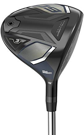 Wilson Staff Golfschläger, D9 Fairway-Holz 7, 21,0° Loft, R-Flex, Für Rechtshänder, Schwarz/Blau, WGW470055R