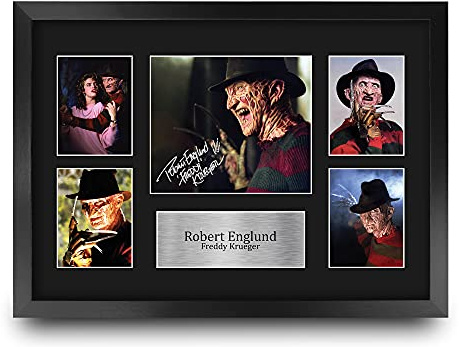 HWC Trading FR A3 Robert Englund Freddy Krueger Geschenke Gedruckt, Signiert Autogramm Bild Für Film-Erinnerungsstücke-Fans - A3 Framed