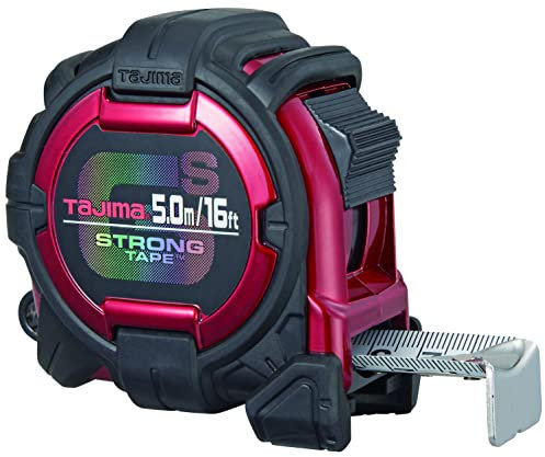 Tajima GS Lock Mètre ruban métrique et impérial extra rigide 5 m Noir