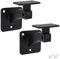 2x Natural Goods Berlin support de main courante FLEX, support de barre, support de rampe, barre d'appui, support de main courante flexible, angle d'inclinaison variable pour bois/corde (Noir)
