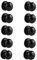 Probrico Black Dummy Door Knobs, Internal Door Knobs, Single Side Dummy Door Knobs(No Latch), 10 Pack
