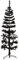 vidaXL Albero Natale Artificiale Sottile a metà e Supporto Nero 150 cm
