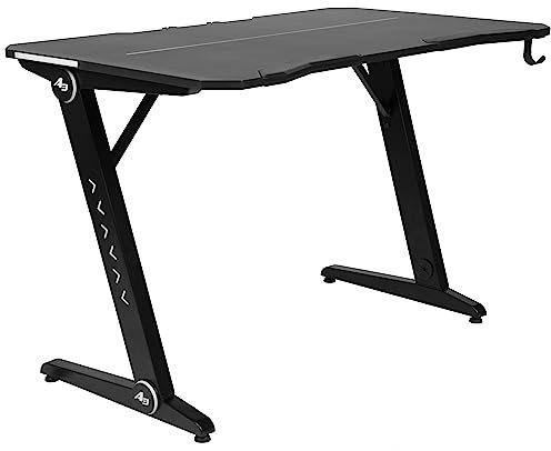 Duo Collection Game-Rocker GT-35 FSC Schreibtisch, Metall, Schwarz, 120 x 70 x 78