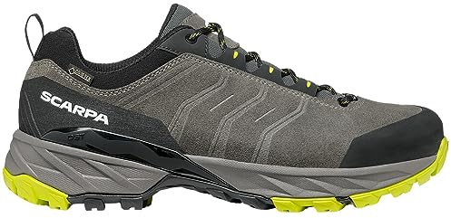 Scarpa M Rush Trail GTX Grau - Gore-Tex Stabiler komfortabler Herren Gore-Tex Wanderschuh, Größe EU 45 - Farbe Titani