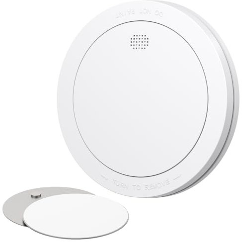 CPVAN Rauchmelder Vernetzt 10 Jahre Batterie mit Magnethalterung, EN14604 Geprüft Funk Feuermelder | Ohne Bohren, Europäischen Norm 85dB Rauchwarnmelder, 1er Set