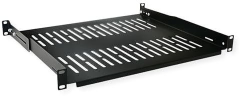 VALUE 19-Geräteträger, 485 x 400mm, max. 25kg, schwarz