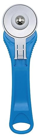 Kasmole Cortador rotatorio para Tela | 45mm Rodillos Tela Cortador Giratorio para acolchar Rueda Corte Tela con Mango ergonómico - para Tela, Costura, Papel