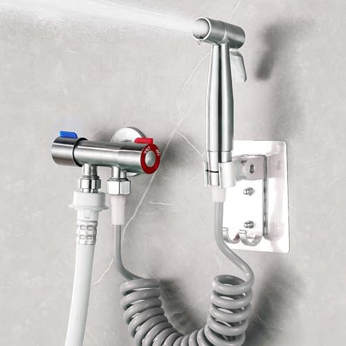 AIVORO Bidet Handbrause Set für Toilette, Bidet Brause, WC Dusche Handbrause Edelstahl Sprühkopf für Dusche Badezimmer Hygiene Toilettenpapier Windelreinigung