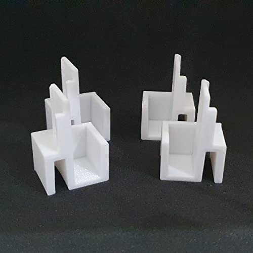 Paire de Guides Hauts pour Porte Coulissante de Placard FORM OPTIMUM (2)