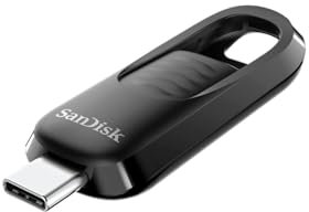 SanDisk 64 GB Unita Flash USB Type-C, prestazioni USB 3.2 Gen 1 con connettore retrattile, fino a 300 MB/s - Nero