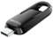 SanDisk Ultra® Slider USB-Type-C™-Laufwerk 64 GB (USB-Flash-Laufwerk, einziehbarer Anschluss, USB 3.2 Gen 1, bis zu 300 MB/s) Schwarz