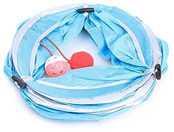Didiseaon Túnel para Gatos: Túnel De Acero para Gatos Juguete para Mascotas Tubo De Juego para Gatos Y Mascotas Pequeñas