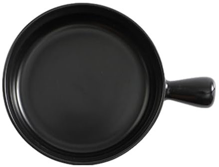Guangcailun Cuenco de Sopa de Cebolla Francesa Ligero y portátil, Adecuado para Todas Las Ocasiones, Cuencos de Porcelana de cerámica duraderos para Sopa, Negro