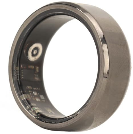 Asixxsix Smart Ring Health Tracker, Fernkamerasteuerung, Fitnessring mit Schlaf-Herzfrequenzmesser, Schrittzähler IP68 Wasserdicht für Damen Herren, Sportring mit Ladehülle für IOS