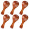 Molain 6 Stück Mini Holzlöffel, holzlöffel klein armeladenlöffel Honiglöffel Holz Eisportionierer Klein marmeladenlöffel für Gewürze, Zucker, Honig, Kaffee, Tee, Senf, Eiscreme (dunkelbraun)