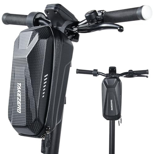 Faireach E Scooter Tasche für Roller, 3L Große Kapazität Roller Tasche, wasserdichte Front Tube Bag mit Eva Hard Sell, Lenkertasche Escooter für Xiaomi Mijia Sedway Ninebot