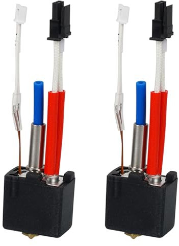 Sporgo 2 Stück Kobra 2 Hotend: 3D Drucker Extruder V5 J-Head Druckkopf for Anycubic Kobra 2 Pro/Kobra 2 Neo/Kobra 2 Max/Kobra 2 Plus/Kobra 2, 3D Printer Hotend Accessories (Kobra 2)