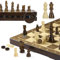Peradix Chess Set and Draughts Board Games Age 6+ 2 in 1 Set | 15 Magnetic Foldable Walnut Wooden Chess Checkers Board | 2 Extral Queen | Educational Toy Set for Adults and Kids