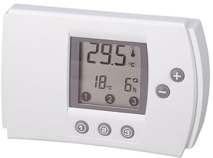 2-Draht-Digitalthermostat, heiß/kalt. Weiß