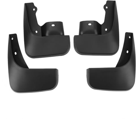 Yctze 4 Pezzi Parafanghi per Ruote Auto con Kit Paraspruzzi Protettivi Neri Antiurto per Ruota Anteriore Posteriore per Jimny dal 1998 al 2018 per Parafanghi per Ruote Auto Materiale