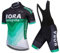VeloZenith Herren Radtrikot Set Kurzarm mit 3D Sitzpolster für MTB Rennrad Fahrrad Jersey + Bib Shorts Radsportanzug M - 4XL (Grün, XL)