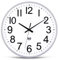 Ziprote Funkuhr Wanduhr, 30cm Funkuhr Wanduhren Lautlos, Groß Leicht Ablesbare Uhr Modern Funkwanduhr Wanduhr Nicht Tickend für KüChe Schlafzimmer, Büro, Badezimmer (Weiß)