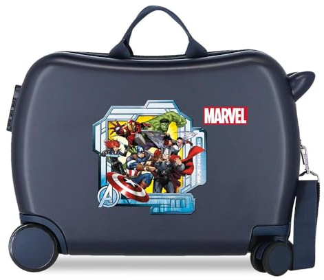 Marvel Joumma All Avengers Kinderkoffer, blau, 50 x 38 x 20 cm, starr, 1,8 kg, ABS, 1,8 kg, 38 l, Handgepäck, blau, Talla única, Kinderkoffer