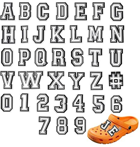37 Stück Crocs Anstecker Buchstaben,Zahl Schuh Charms,Decorations,Personalized,Jungen Und Mädchen Dekoration Sandalen Clog Dekoration Buchstaben A Bis Z,Zahlen 0 Bis 9# Schuhanhänge