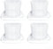 Set di filtri per aspirapolvere lavabili per Black and Decker, 4 pezzi, compatibili con i numeri di modello portatili HVNC2