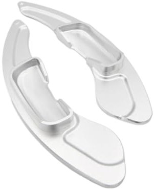 KBNGCAQ Kompatibel Mit Mazda 2 3 Für Dl Für Skyactiv-Cng Für Sport Für Atenza Bm Bn 6 Gj Cx-3 Dk Cx-5 Kf Cx9 Tc Lenkradschaltpaddelverlängerung Auto-Lenkrad-Schaltwippe(Silver)