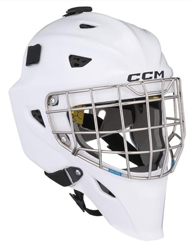 CCM AXIS F5 Eishockey Torwart Maske Junior Weiss