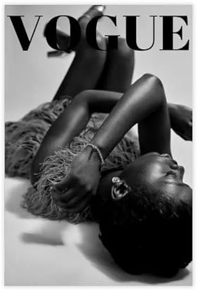 ZDFTAFD Vogue Poster auf Leinwand, Wandkunstdruck, Bild, Gemälde, 30 x 45 cm