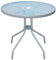 vidaXL Gartentisch Outdoor Tisch Terrassentisch Balkontisch Gartenmöbel Esstisch Garten Terrasse Balkon 80x71cm 5mm Stahl Rund Grau