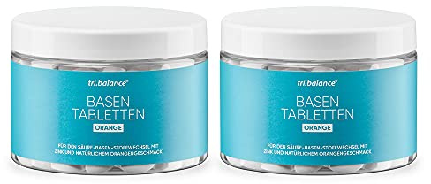 tri.balance Basentabletten ORANGE 2er-Pack 450 Stück – mit Zink