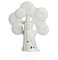 Publilancio srl Coppia Sposi con Albero della Vita Porcellana e Luce LED BOMBONIERA