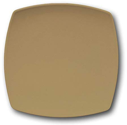 Assiettes plates carrées couleur Marron x 6- L 26 cm - Tokio