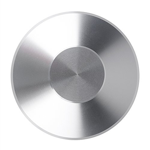 Bewinner Nouveau LP Platines Vinyle Stabilisateur à Disque Record Record Clamp-Noir(Argent)